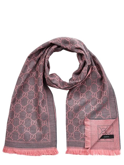 grey and pink gucci scarf|gucci neckerchief.